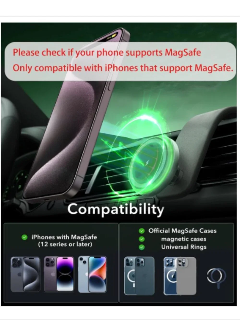 VICTORY & GIFT for 15w MagSafe Car Charger